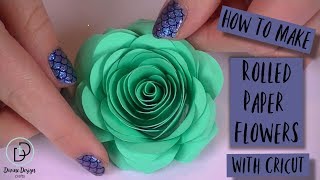 How to Make Rolled Paper Flowers with Cricut  Crazy Crafters Cruise 2019 Highlights [upl. by Gut]