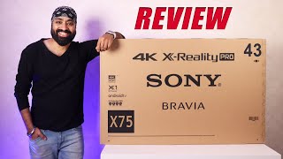 Sony Bravia X75 43 inch 4K Android TV 2021 Variant  Almost Perfect 🔥 [upl. by Grannias181]