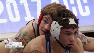 2017 ACC Wrestling Championships 133lbs Dennis Gustafson Virginia Tech vs Nicholas Lirette UNC [upl. by Imeka280]