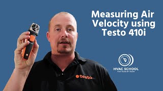 Measuring Air Velocity using Testo 410i [upl. by Mharba428]