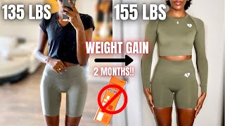 HOW TO GAIN WEIGHT FAST FOR SKINNY WOMEN FAST METABOLISM NO APETAMIN  My Weight Gain Journey [upl. by Meir]