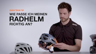 Wie passe ich meinen Radhelm richtig an  uvex howto [upl. by Yecnuahc]