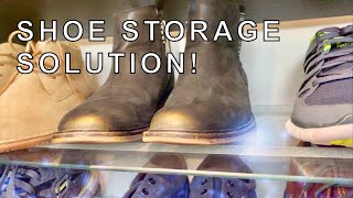 Low Budget Large Shoe Storage IKEA HACK [upl. by Caputto]