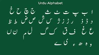 Urdu Alphabet  Pronunciation [upl. by Enriqueta]