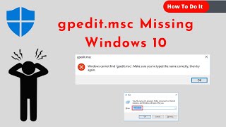 2021 How To Fix gpeditmsc Missing in Windows 10 [upl. by Ondrea242]