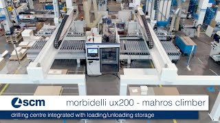 scm morbidelli ux200  mahros climber  drilling centre integrated with loading unloading storage [upl. by Eriha]