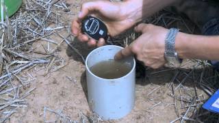 Soil Test 3  How to measure infiltration [upl. by Aerol]