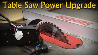 Table Saw  SawStop  Power Upgrade  110v  220v [upl. by Mccullough931]