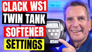 CLACK WS1 DUAL Tank WATER SOFTENER PROGRAMMING [upl. by Onimod]