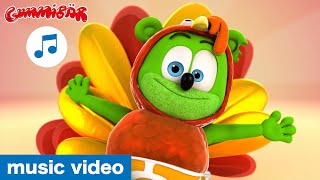 Thanksgiving Turkey Dance  Gummibär  The Gummy Bear Music Video  Chicken Dance [upl. by Nihcas]