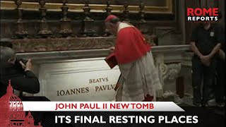 First Images of John Paul IIs new tomb [upl. by Ardnaiek]