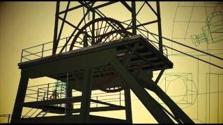 Colliery Winding Gear Animation [upl. by Atrebla]