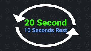 20 Second Interval Timer with 10 Seconds Rest [upl. by Suolhcin572]