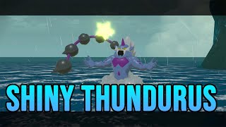 SHINY THUNDURUS ENCOUNTER LUCKY  POKEMON LEGENDS ARCEUS [upl. by Aserej]