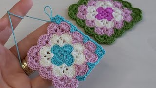 Tığ işi kolay örgü motif anlatımı 🌷crochet knitting [upl. by Enamrahs]