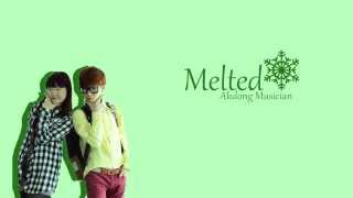 Melted  Akdong Musician Lyrics HANROMENG [upl. by Ashbey954]