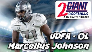 Unleashing Marcellus Johnson The Undrafted OT From Missouri Joining The NY Giants [upl. by Pandolfi]