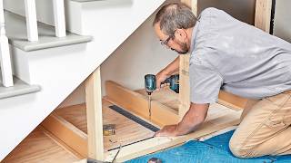 How to Build Under Stair Storage Drawers [upl. by Navi]