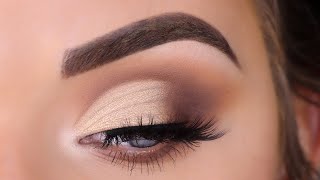 Half Cut Crease Eyeshadow Tutorial for Beginners  ABH Soft Glam Palette [upl. by Carlita]