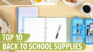 Top 10 Back to School Supplies [upl. by Weslee867]