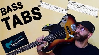 Iggy Pop The Passenger BASS COVER  PLAY ALONG TAB  SCORE [upl. by Ashbaugh]