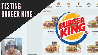 Testing the Burger King website  Exploratory Testing  QA [upl. by Sabella]