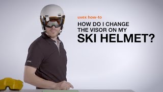 How do I change the visor on my ski helmet  uvex howto [upl. by Ainotahs]