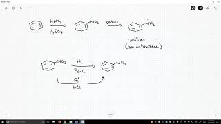 reduction of nitro groups to anilines [upl. by Attenaj]