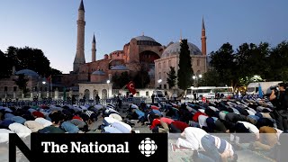 Turkey’s Hagia Sophia turned back into a mosque causing a divide [upl. by Muldon]