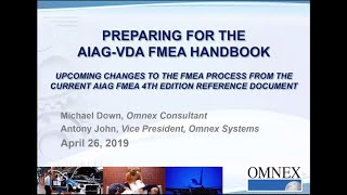 Preparing for the AIAG VDA FMEA Handbook [upl. by Ainoda141]