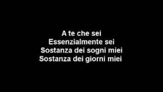 A te  Jovanotti Lyrics [upl. by Adnowat446]