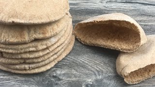 How To Make Homemade Whole Wheat Pita Bread  Healthy Pita Bread Recipe [upl. by Daren]