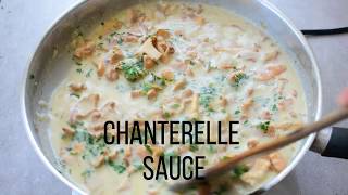 Creamy chanterelle sauce [upl. by Jelle]