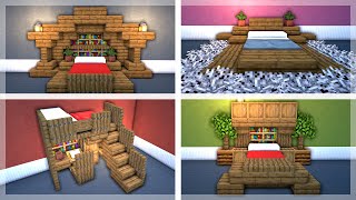 10 AWESOME Bed Designs for Your Minecraft Bedroom [upl. by Mungam]