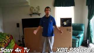 65quot Sony Bravia 4K Ultra HD TV Unboxing amp Review XBR65X850A [upl. by Ajoop]