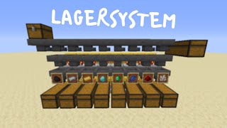 Automatisches Lagersystem in MInecraft bauen Tutorial [upl. by Egwin]