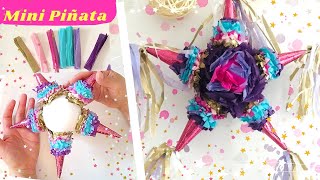 DIY Mini Piñata I Estrella ⭐️ I Decoración paso a paso [upl. by Layod]