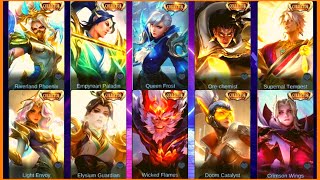 ALL COLLECTOR SKINS IN MOBILE LEGENDS 2022 [upl. by Divine893]