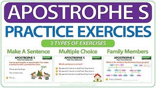 Apostrophe S in English  Practice Exercises [upl. by Jeniffer]