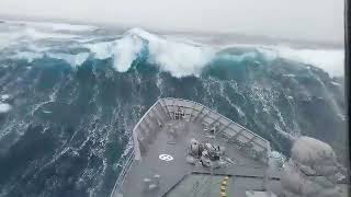 Ships in Storms  10 TERRIFYING MONSTER WAVES Hurricanes amp Thunderstorms at Sea [upl. by Kunkle]