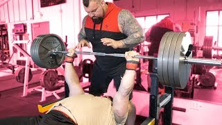 500LB BENCH PRESS WITH EDDIE HALL [upl. by Woodhead]