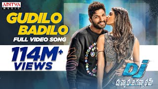 Gudilo Badilo Full VideoSong DJ Duvvada Jagannadham  Allu Arjun DSP Hits  Aditya Music [upl. by Ardnahcal]