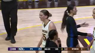 HIGHLIGHTS BYU at Wyoming Womens Basketball 112823 [upl. by Grimonia]