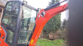 Kubota KX 0194 Sortiergreifer Anbau und kurzer Test [upl. by Nwadahs]