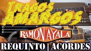 Tutorial  Tragos amargos  Ramón Ayala  Requinto  Acordes  TABS [upl. by Cordova]