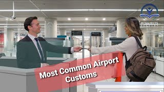 English for most common airport customs questions [upl. by Ynnal195]