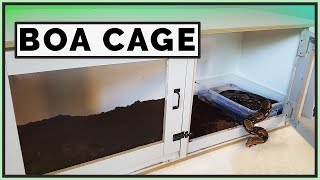 Building a DIY Boa Constrictor Enclosure [upl. by Anderea]