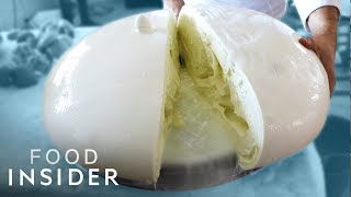 How Italy’s Biggest Mozzarella Balls Are Made  Regional Eats [upl. by Amsirahc]