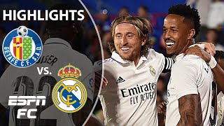 Getafe vs Real Madrid  LaLiga Highlights  ESPN FC [upl. by Aniara]