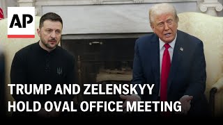 Trump and Zelenskyy hold Oval Office meeting [upl. by Gnoh]